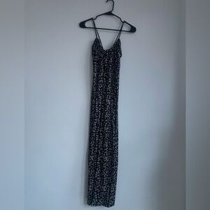 Z Supply Black and White Floral Maxi Dress